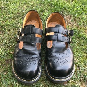 dr martens black mary janes